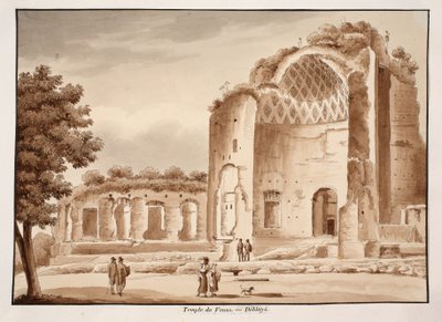 Il Tempio di Venere dopo essere stato ripulito, 1833 da Agostino Tofanelli
